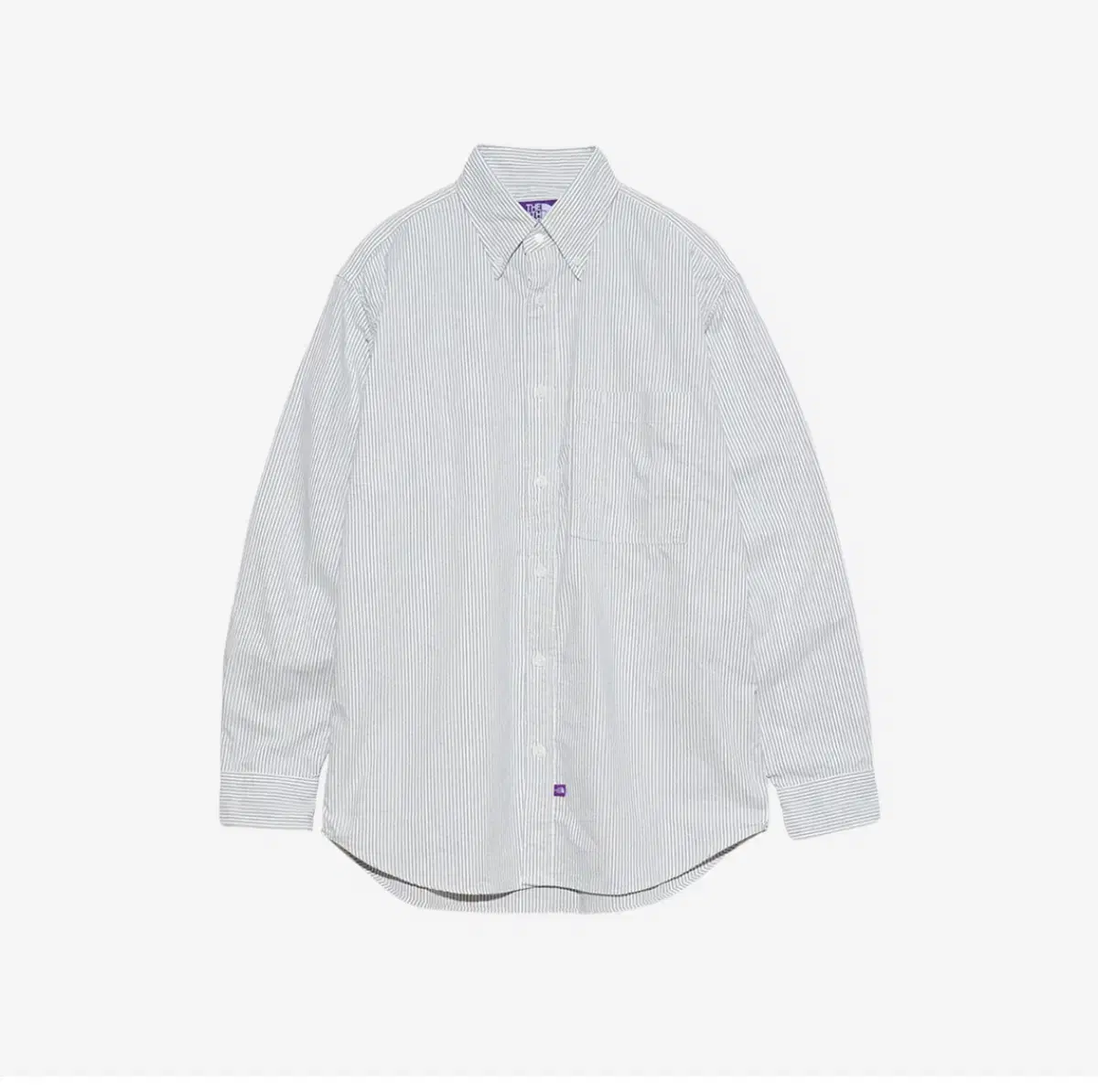 (L)The North Face Purple Belle Button Down Striped Field Shirt