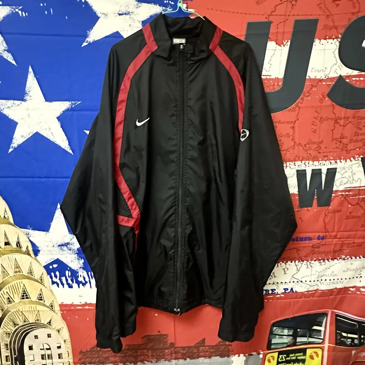 230.s-class Nike Overfit Black Windbreaker XL 110