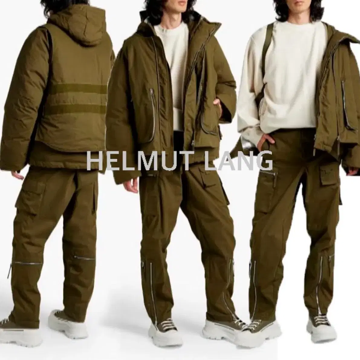 Helmut lang 핼무트랭 푸퍼 패딩 자켓 2in1