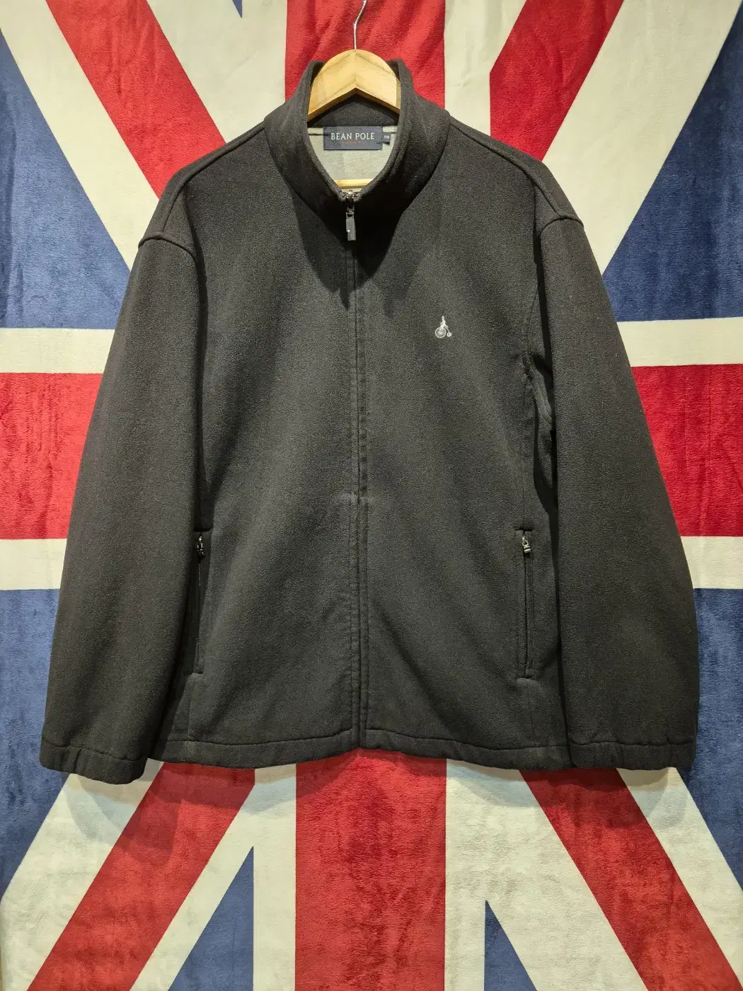 [105] Vinpol Sports Brushed Zip Jacket Black