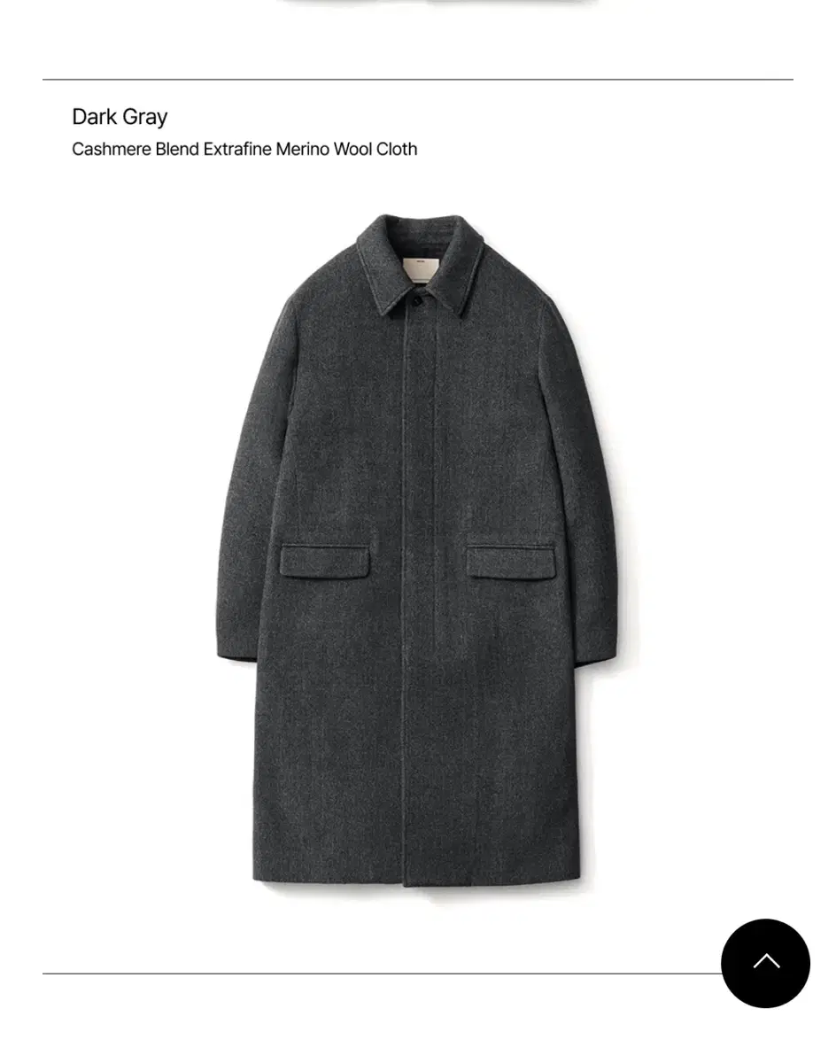 Pottery24AWMelton Wool MacCoat Dark Grey