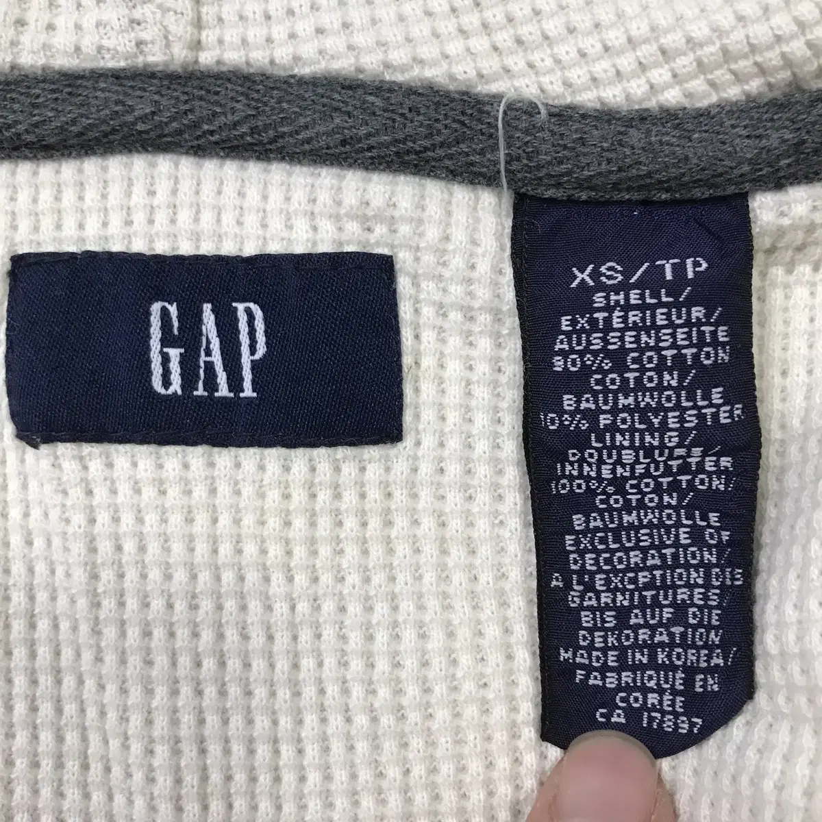 90s GAP 갭 후드집업 [XS]