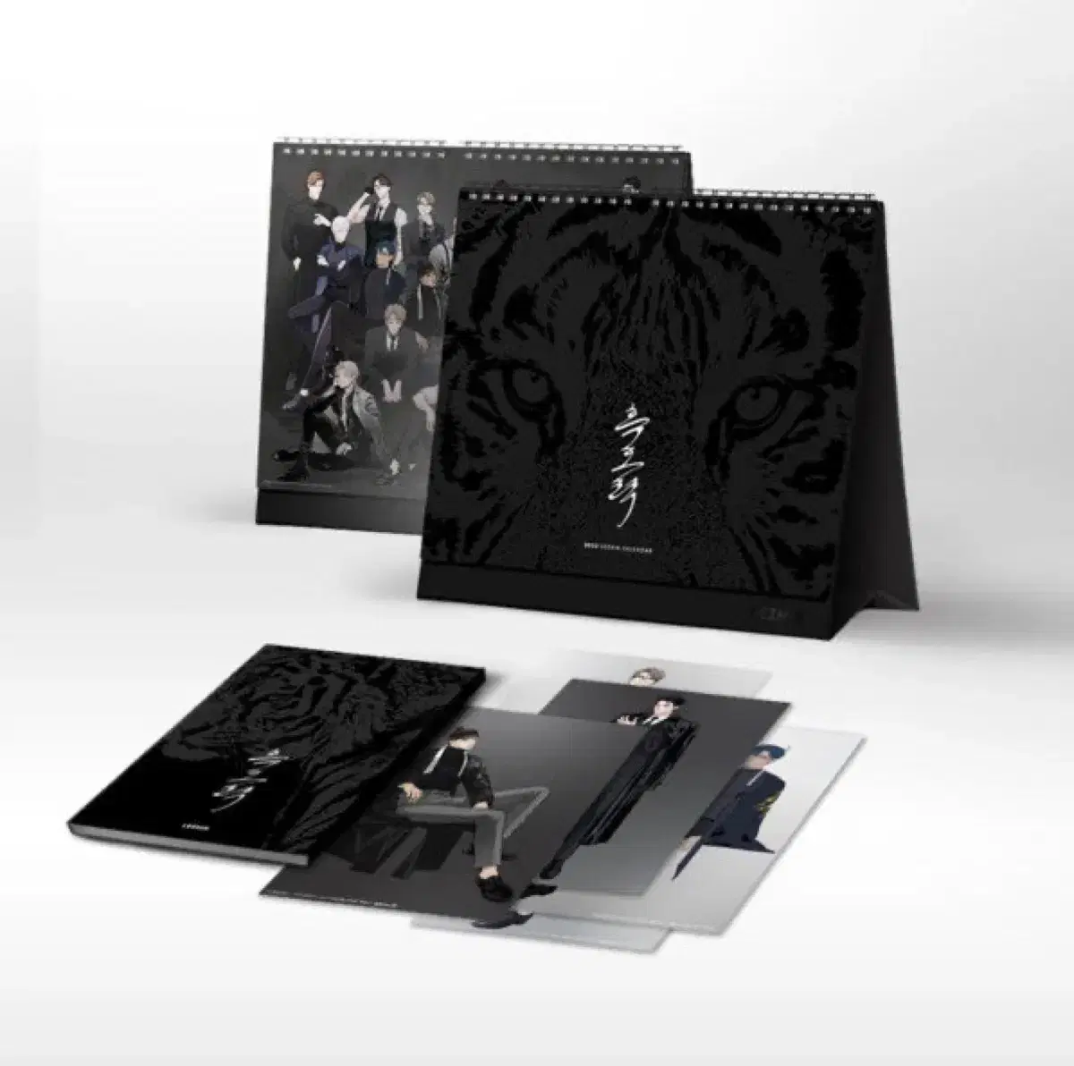 Taepo) Black Horoscope full set Calendar+Postcard