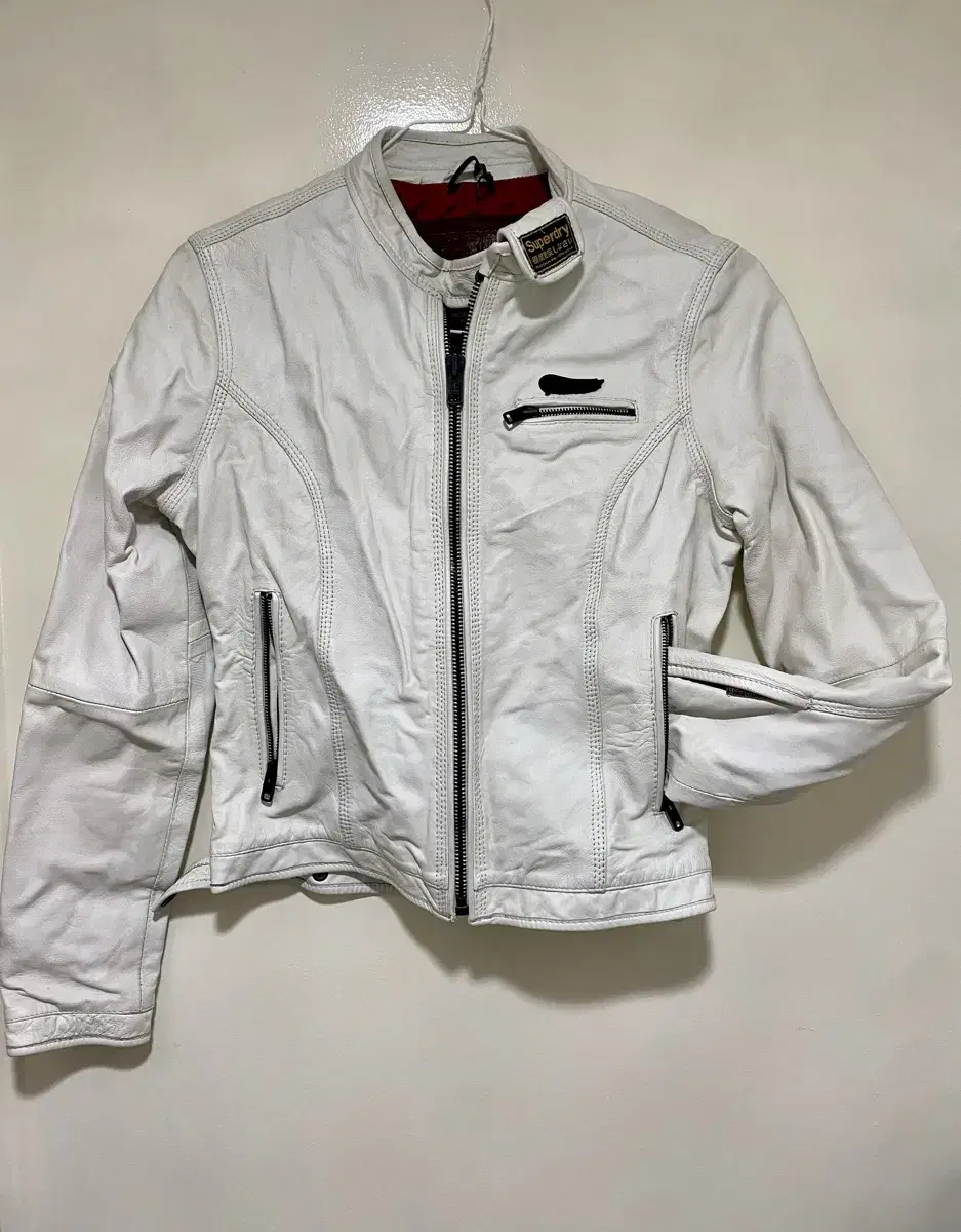 Superdry Leather Rider Jacket Size M