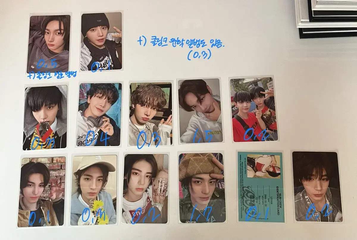 boynextdoor sungho riwoo myung jaehyun taesan leehan woonhak photocard demamu unreleased photocard