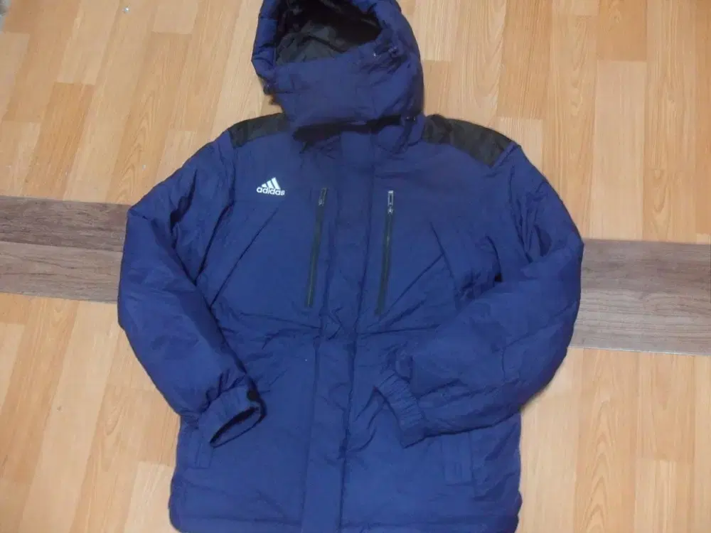 6,000KRW Adidas Men's Hooded Duck Down Jacket Jumper Parka Gu-2