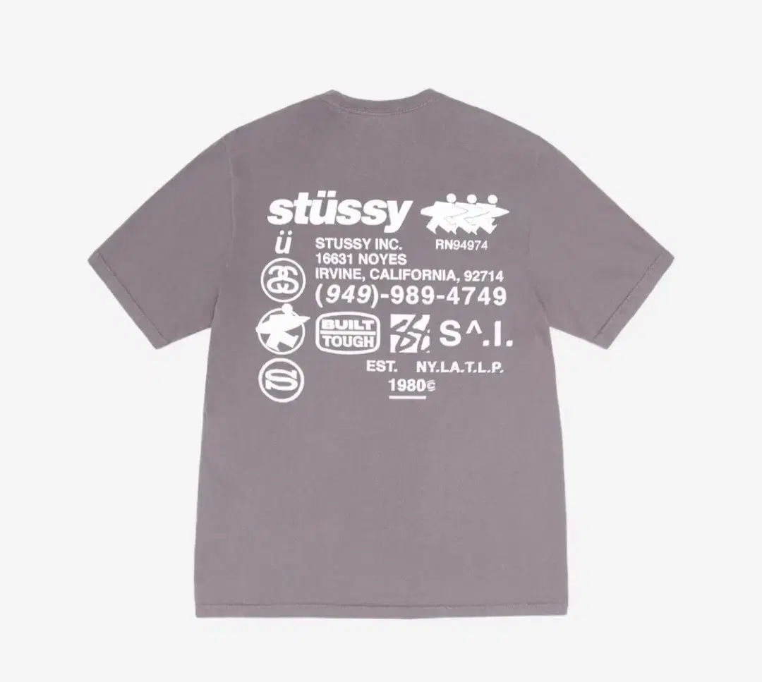 Stussy DNA Pigment Dyed T-Shirt Shark XL