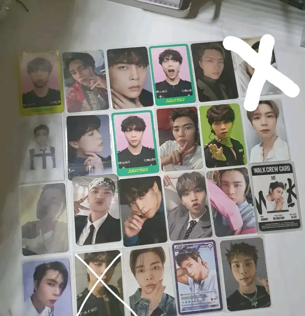 nct 127 photocard johnny taeyong yuta doyoung jaehyun jungwoo