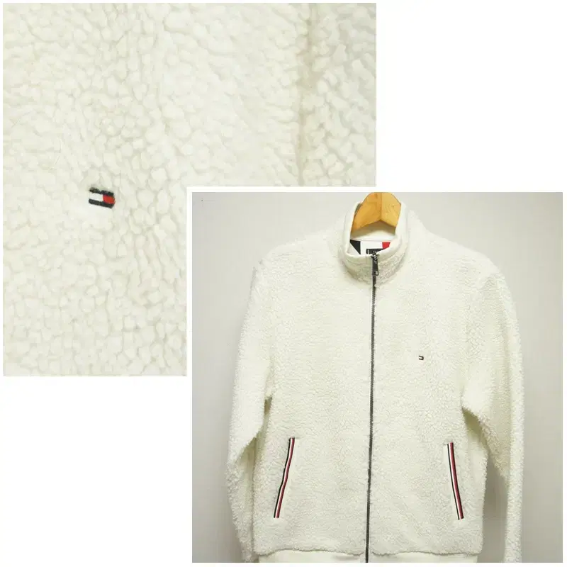 Tommy Hilfiger White Hooded Zip-up Jumper Men100