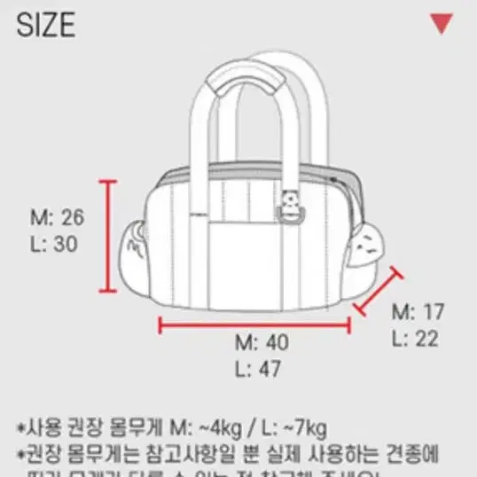 강아지  애견 펫 이동 가방 슬링백 패딩백 라지 새거 택포 무배