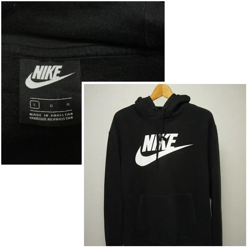 Nike Big Logo Black Hoodie Men110