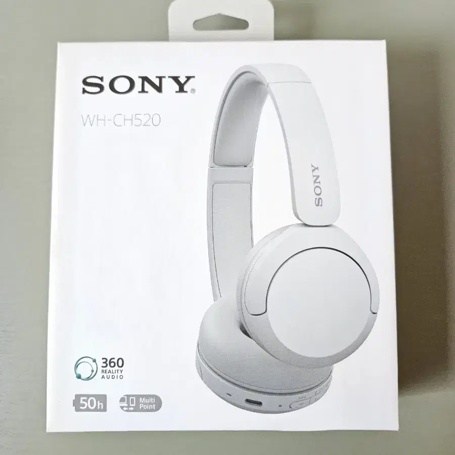 Sony WH-CH520 화이트 색상