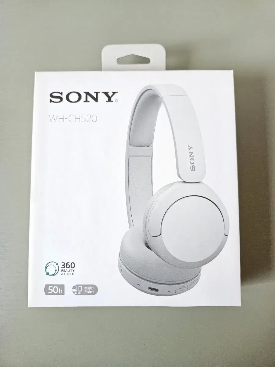 Sony WH-CH520 화이트 색상