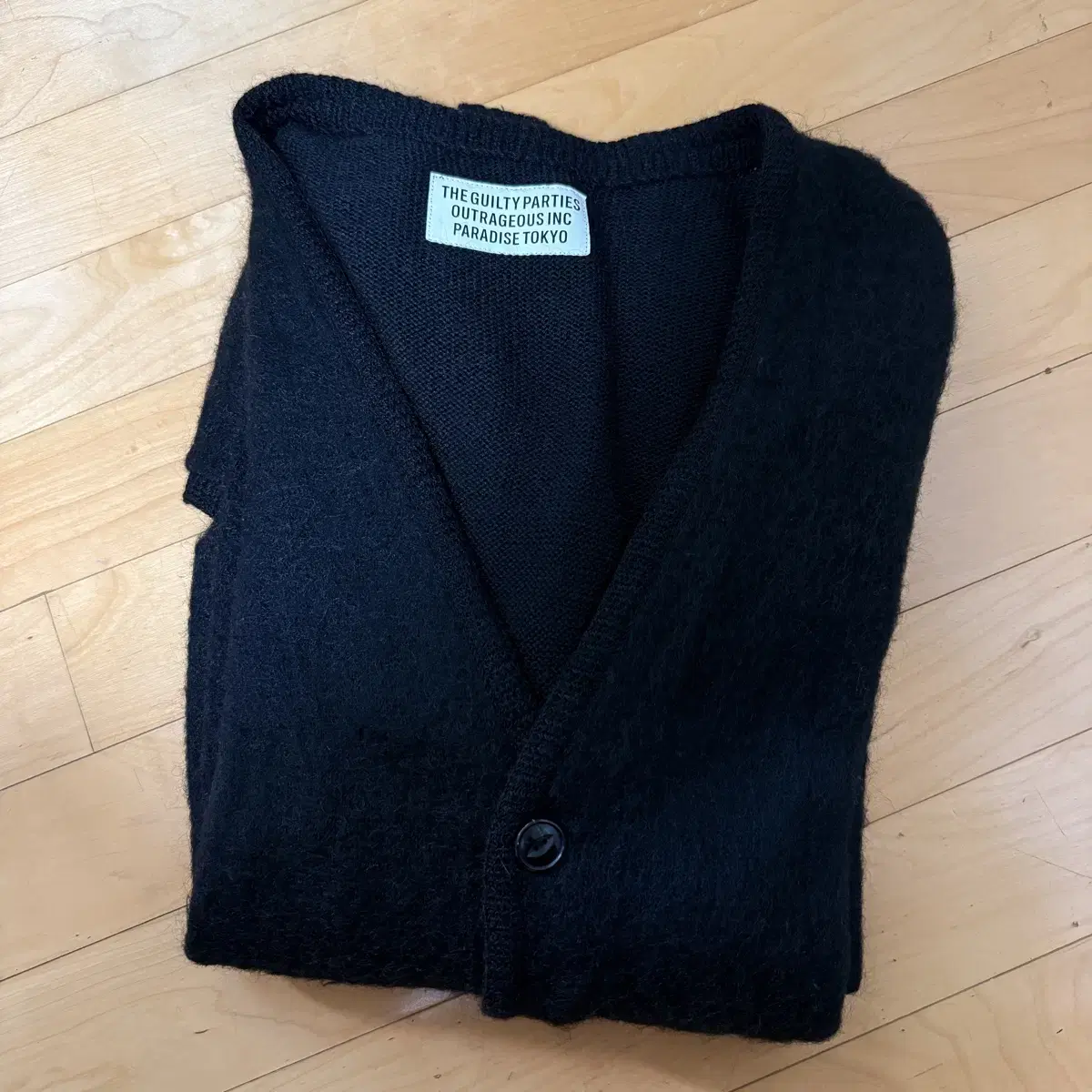 WACKOMARIA Mohair Cardigan Black Large