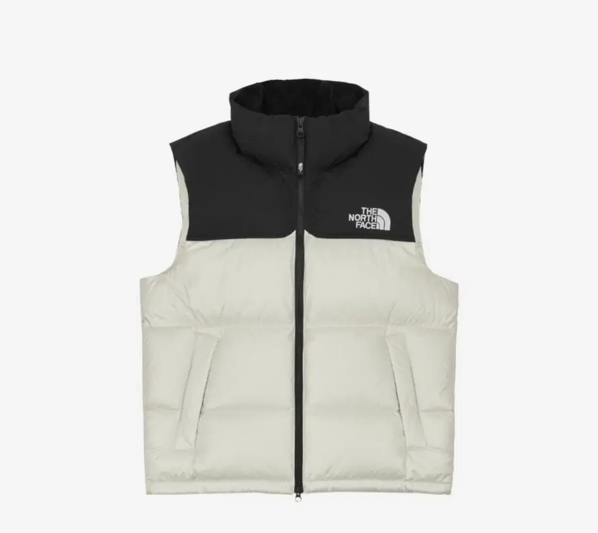 The North Face White Belly Novelty Down Vest Jo Cream