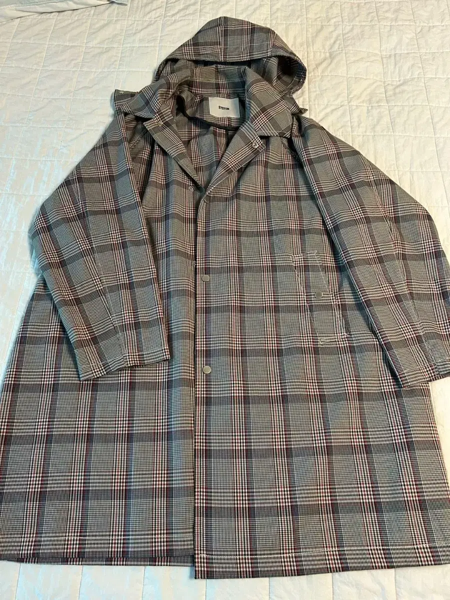 System Homme Check Coat