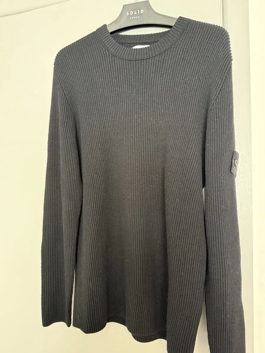 Stone Island Ribbed Knit Black