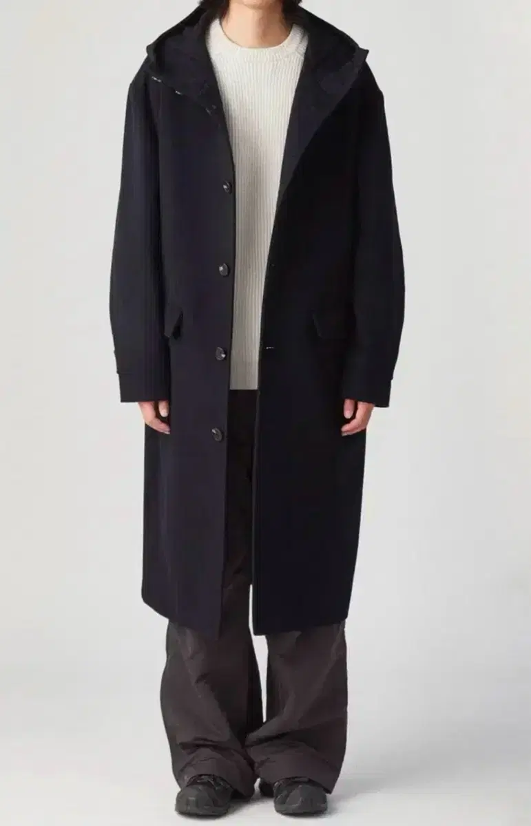 Hatching Room Hooded Coat Hooded Coat Dark Navy 4