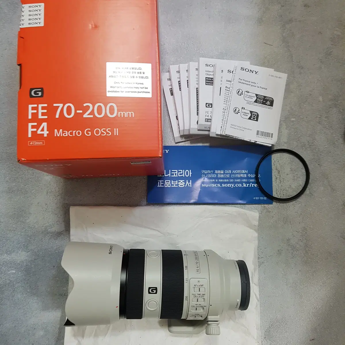 소니 SONY 알파 FE 100-400mm GM 100400GM 백사금