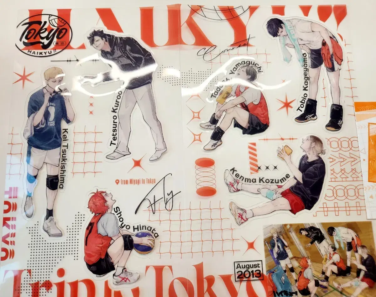 Haikyuu Gigajumping Appendix acrylic kard Kuroo Yango tsuki hinata Kenma Kageyama