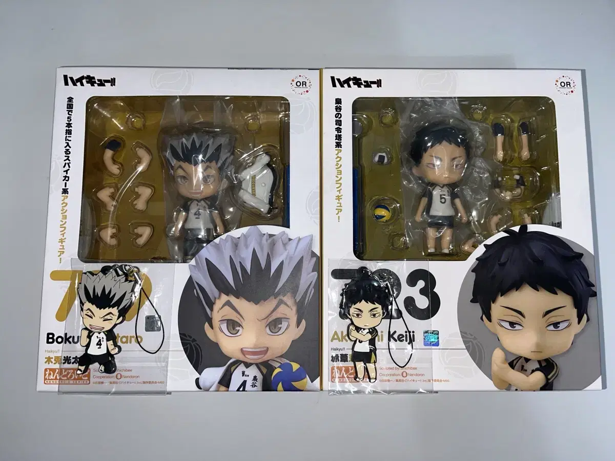 Haikyuu Bokuto Akaashi with pre-order benefit sealed Nendo sells