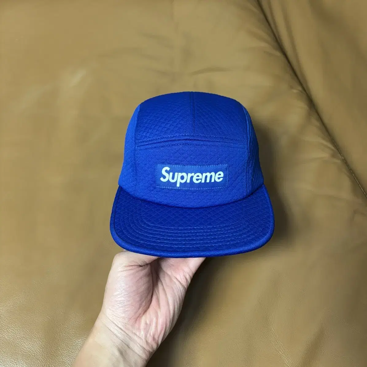 Supreme 슈프림 캠프캡 모자 (Royal Blue)