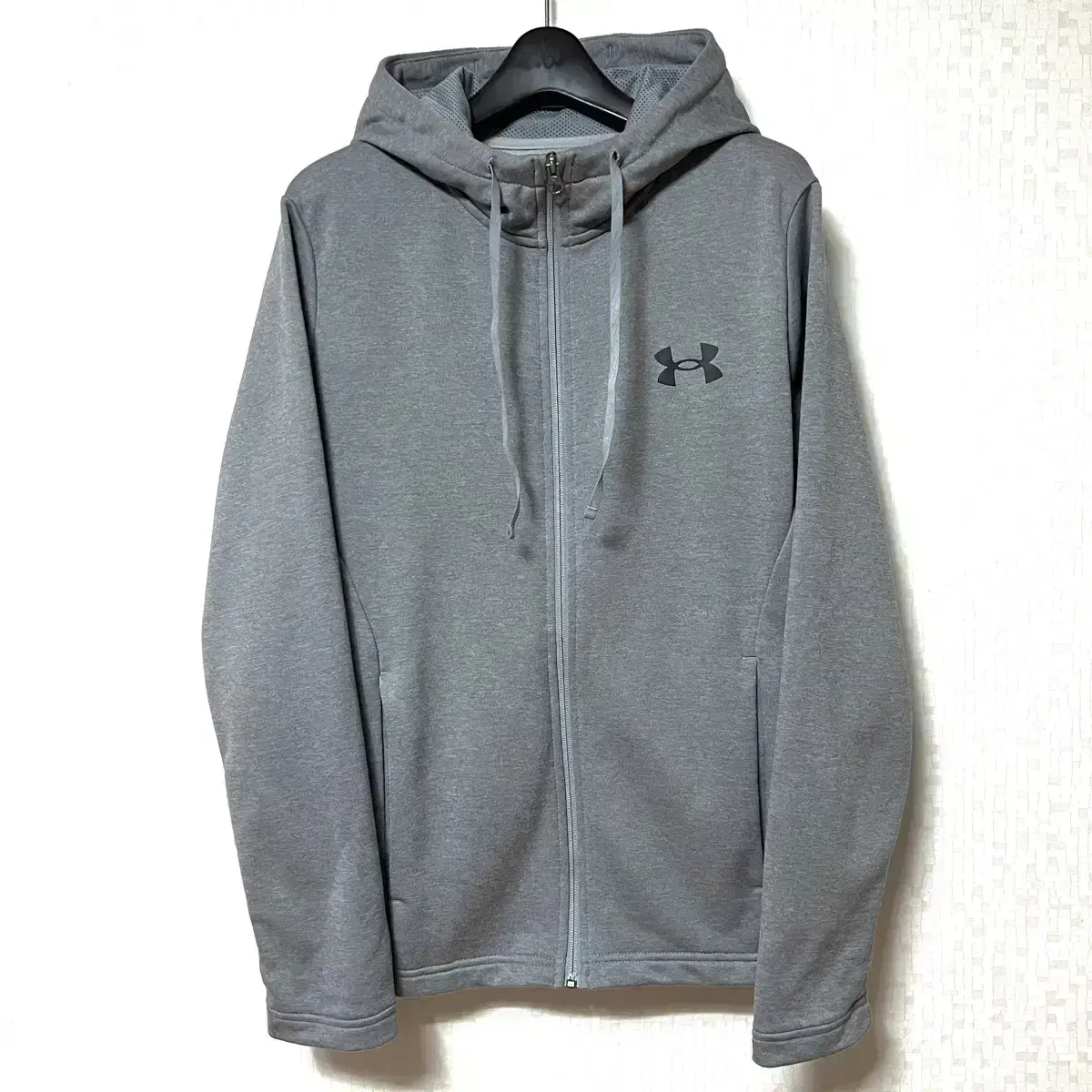 [M,95]Under Armour Training Hoodie Zip-Up Grey