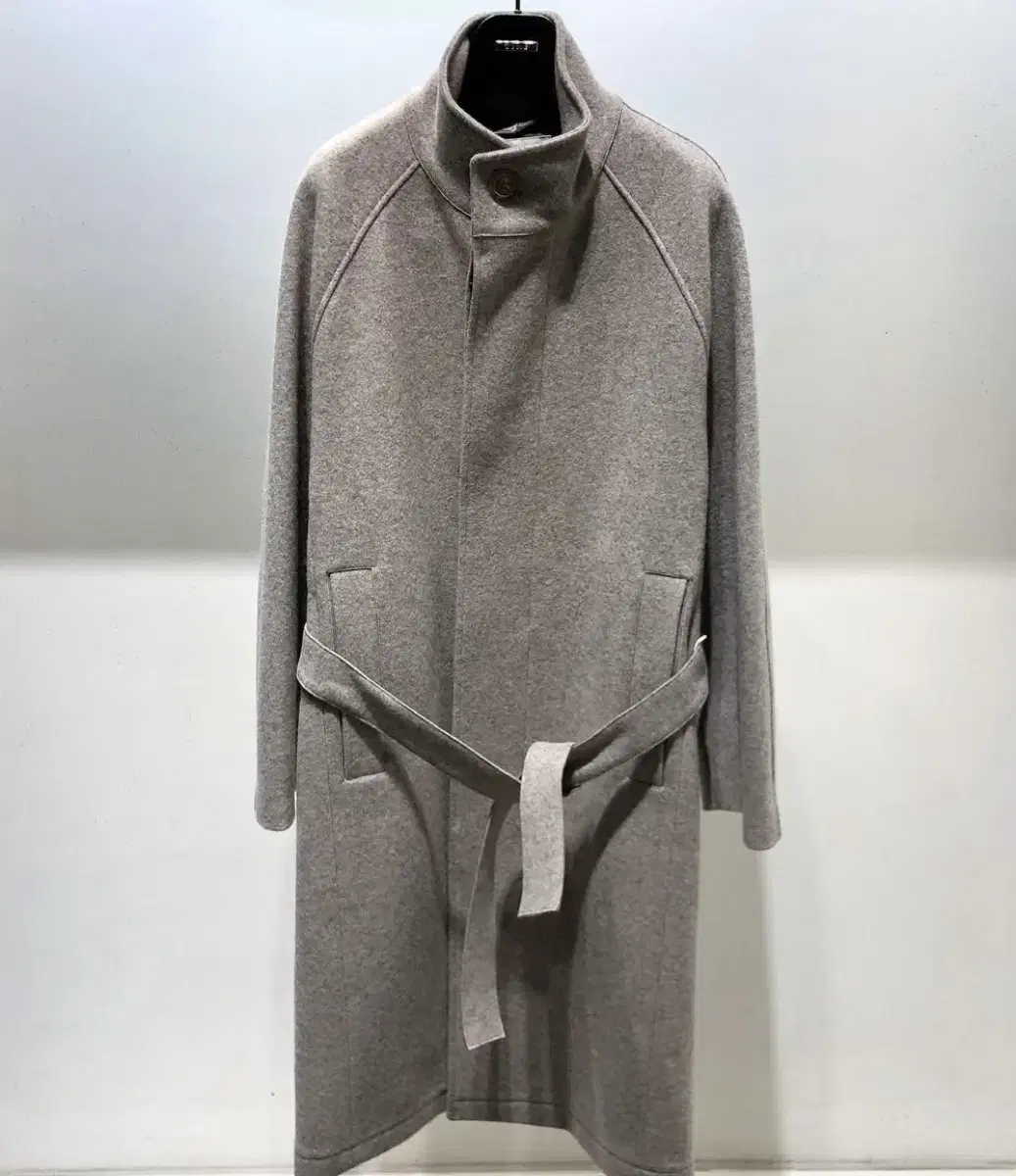 Time Homme Wool-blend Hidden Button Coat