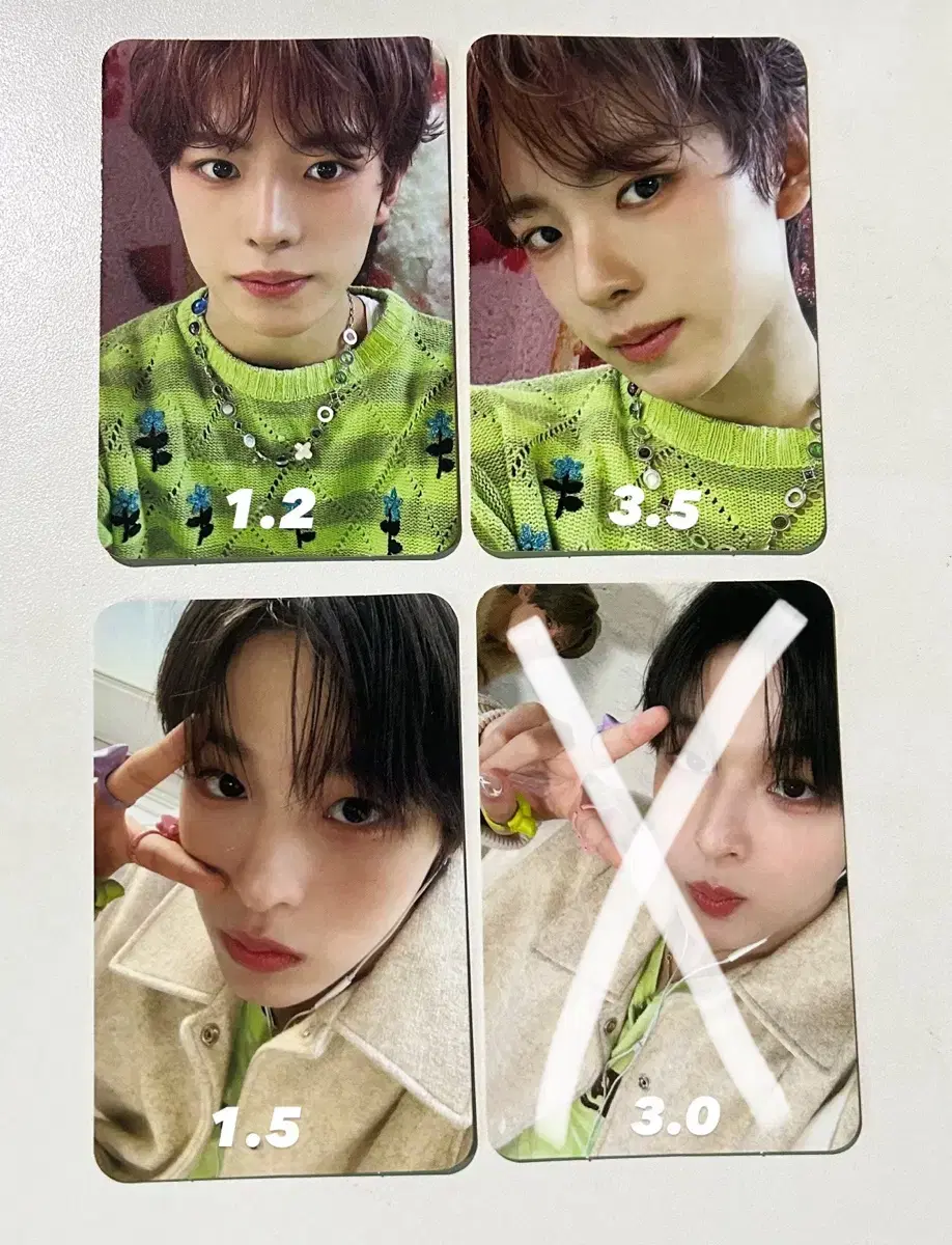 NCT Wish Japan album photocard Individual Classes Group Classes Uushi Riku