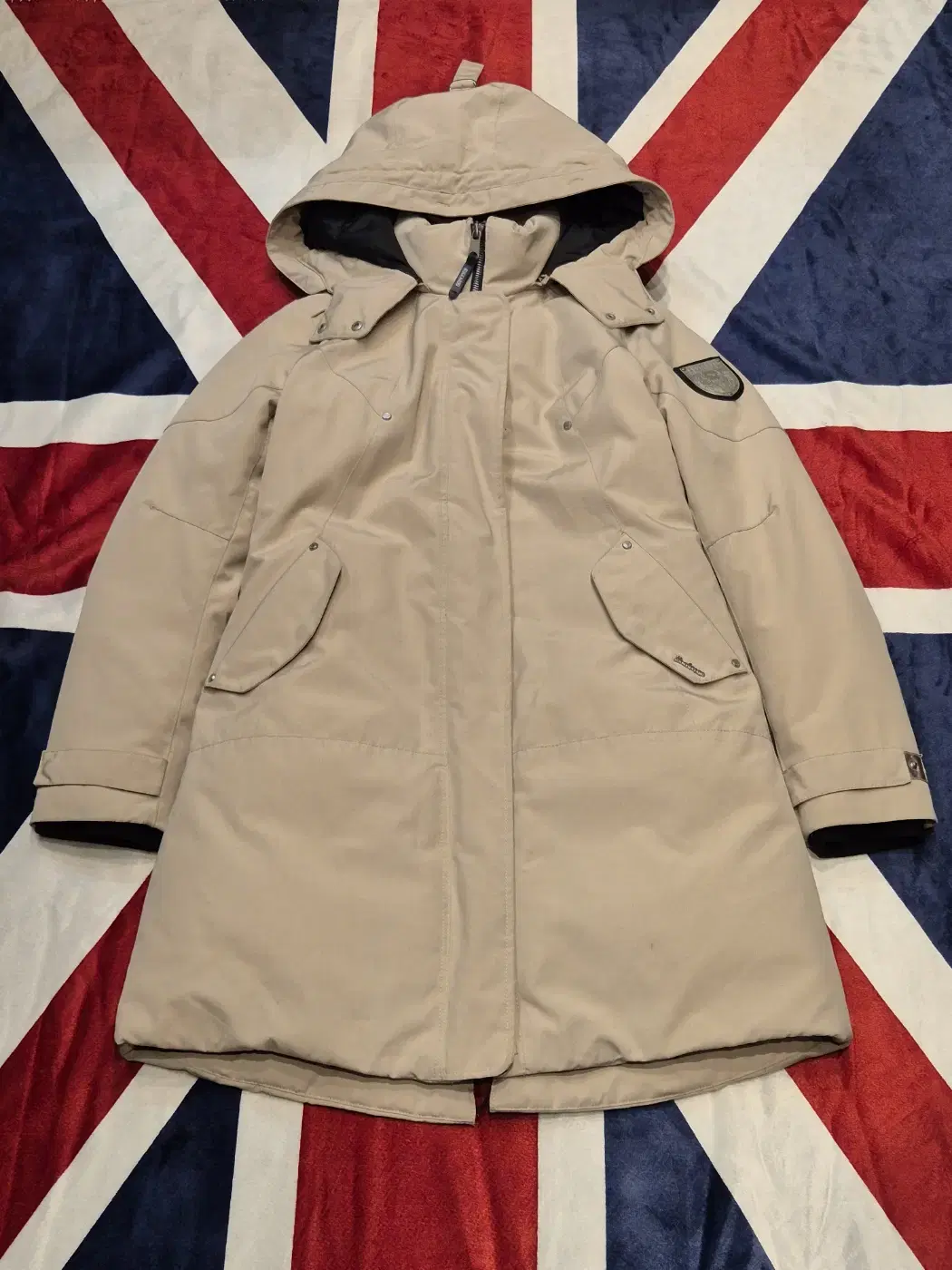 [Women's S] Buckaroo Duck Long Puffer Beige (Hoodie X)