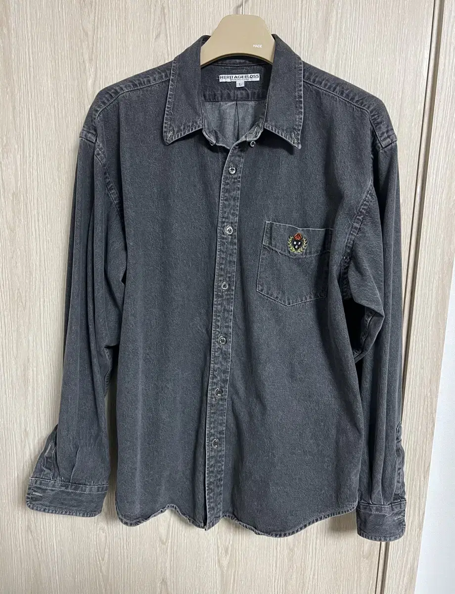 Heritage Floss Denim Shirt Black L