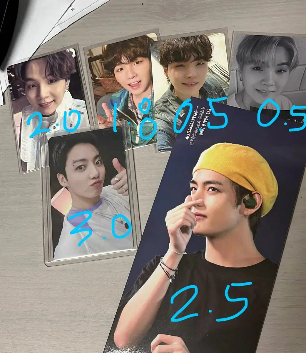 Bangtan Yoon suga Taehyung v jungkook photocard wts bts Namjoon Seokjin Hoseok Jimin