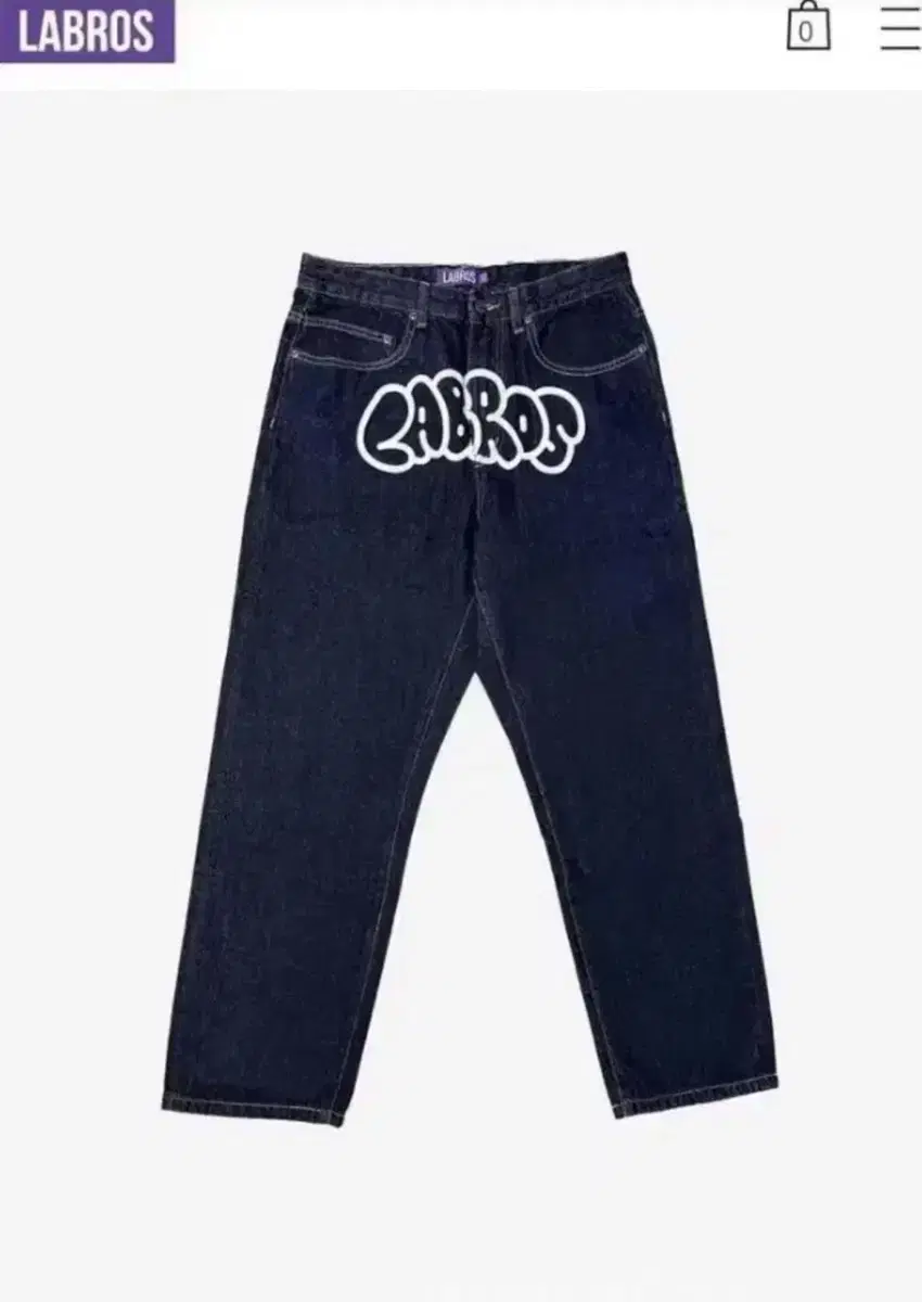 (34) Labrosse Bubble Logo Denim Pants