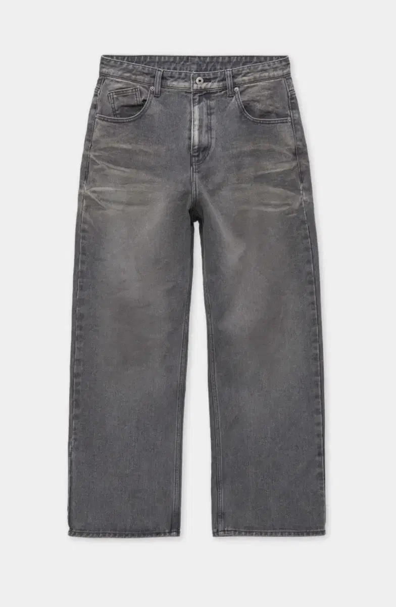 [L]Coors Dusty Embossed Washed Denim Pants in Dusty Gray