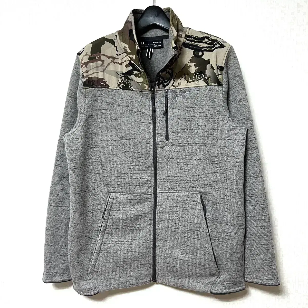 [XL,105]Under Armour Camo Knit Hooded Fleece