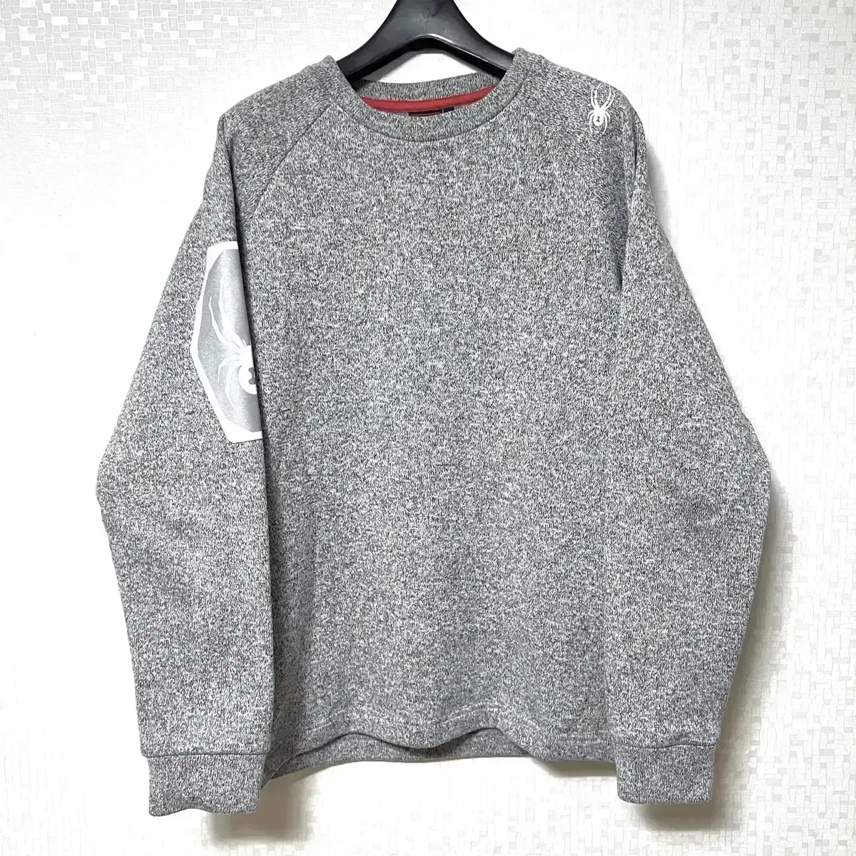 [L,100]Spider Big Logo Knit Long Sleeve Tee