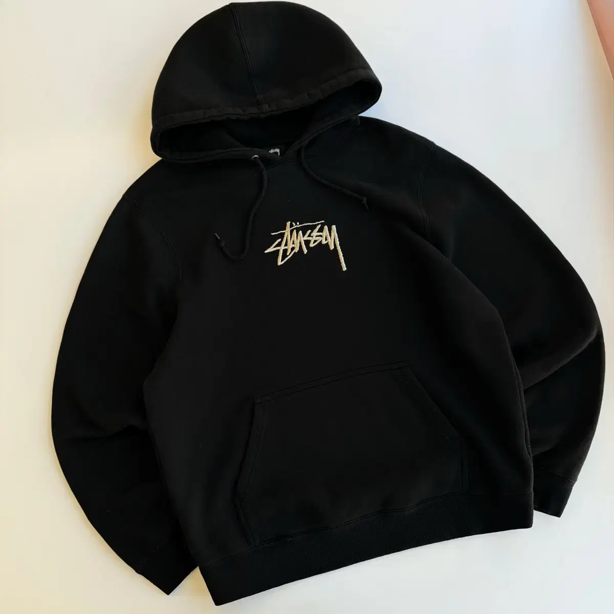 Stussy  스투시 자수 스탁 아플리케 후드티