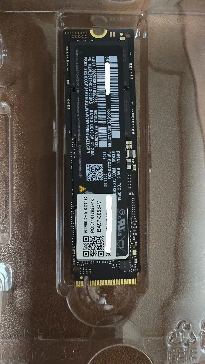 삼성 SSD PM9A1 512G 판매합니다