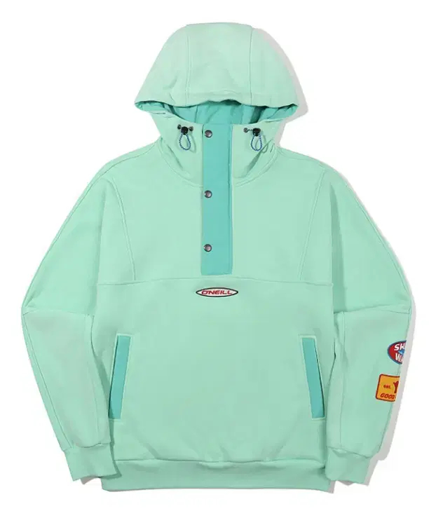 [L] O'Neill Montecito Anorak Hoodie Neomint