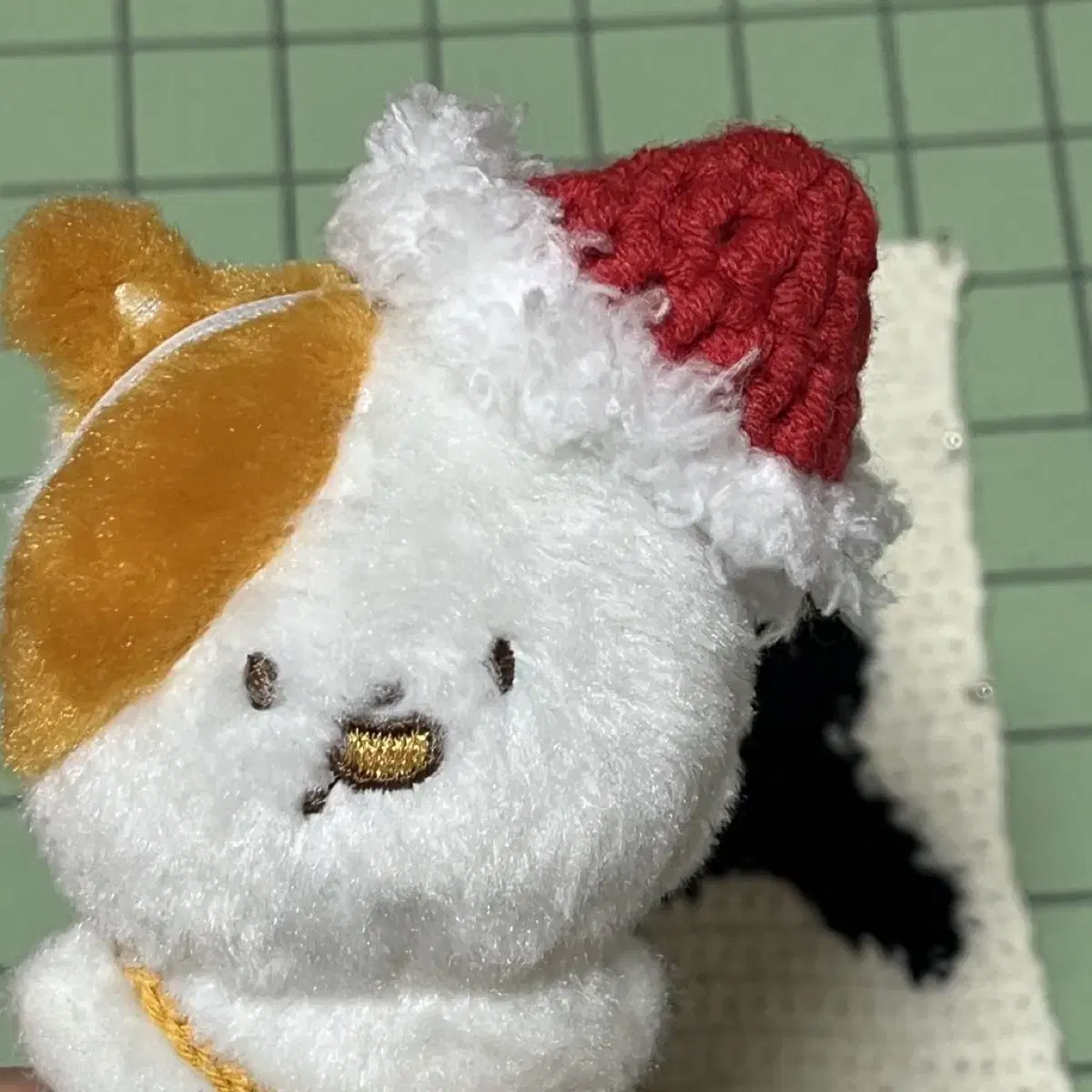 Knitting Santa hat Santa cape 10cm 8cm doll clothes