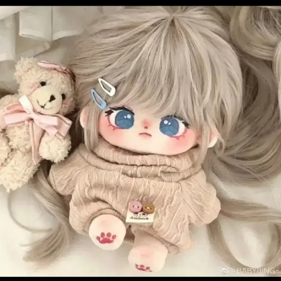 10cmDoll Clothes Big Button Knit