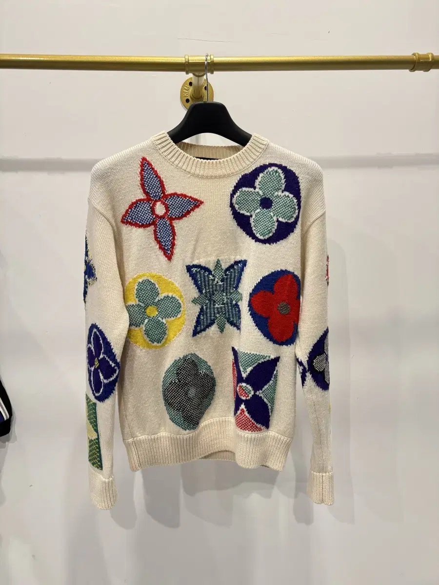 [S size, department store version] Louis Vuitton Flower Monogram Knit XS