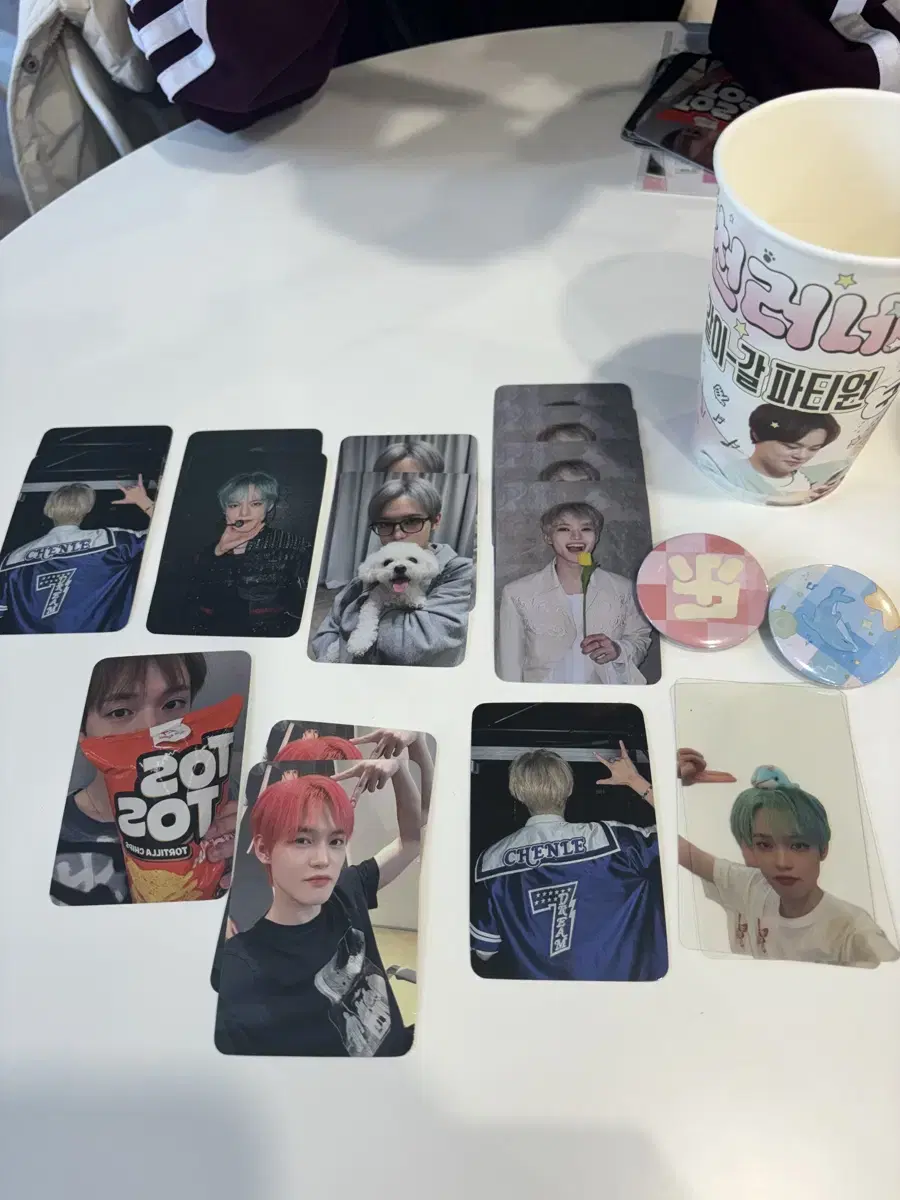 Chenle Shinka tc Cup Pin Badge Transparent Photocard unofficial goods WTS