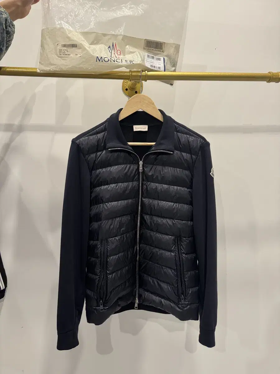 [S, Full] Moncler Kim Hyunwoo Knit Padded Dark Navy M