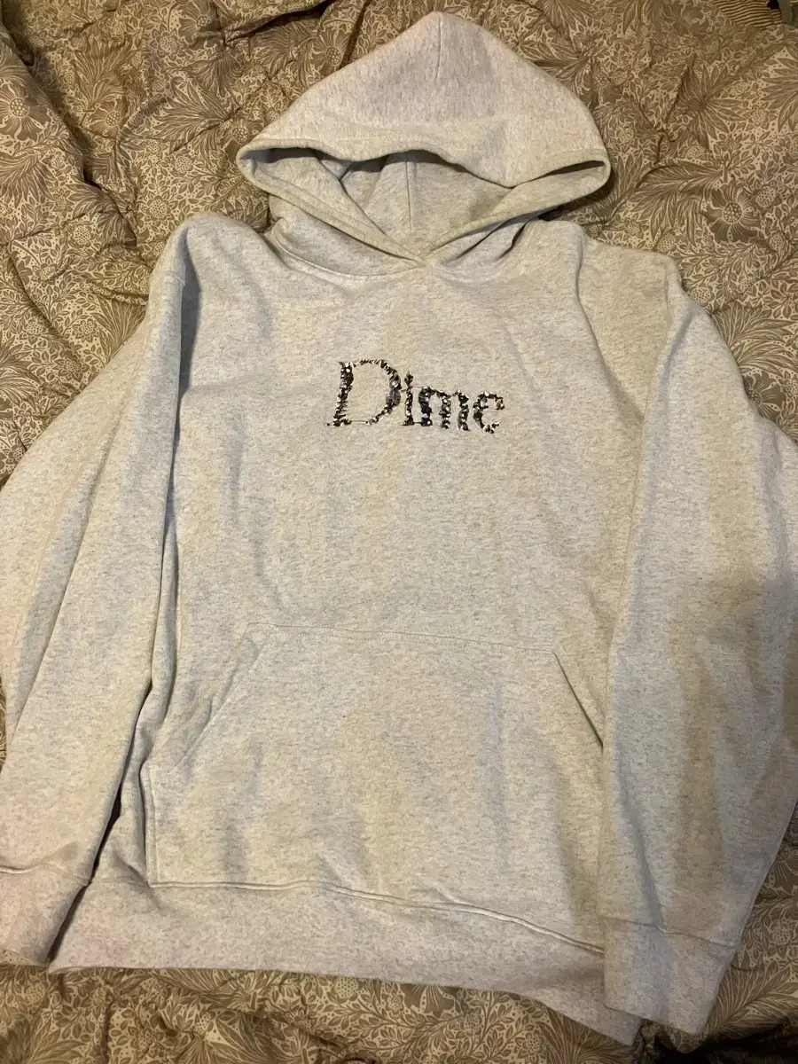 Dime Dime Bones Logo Hoodie Grey M