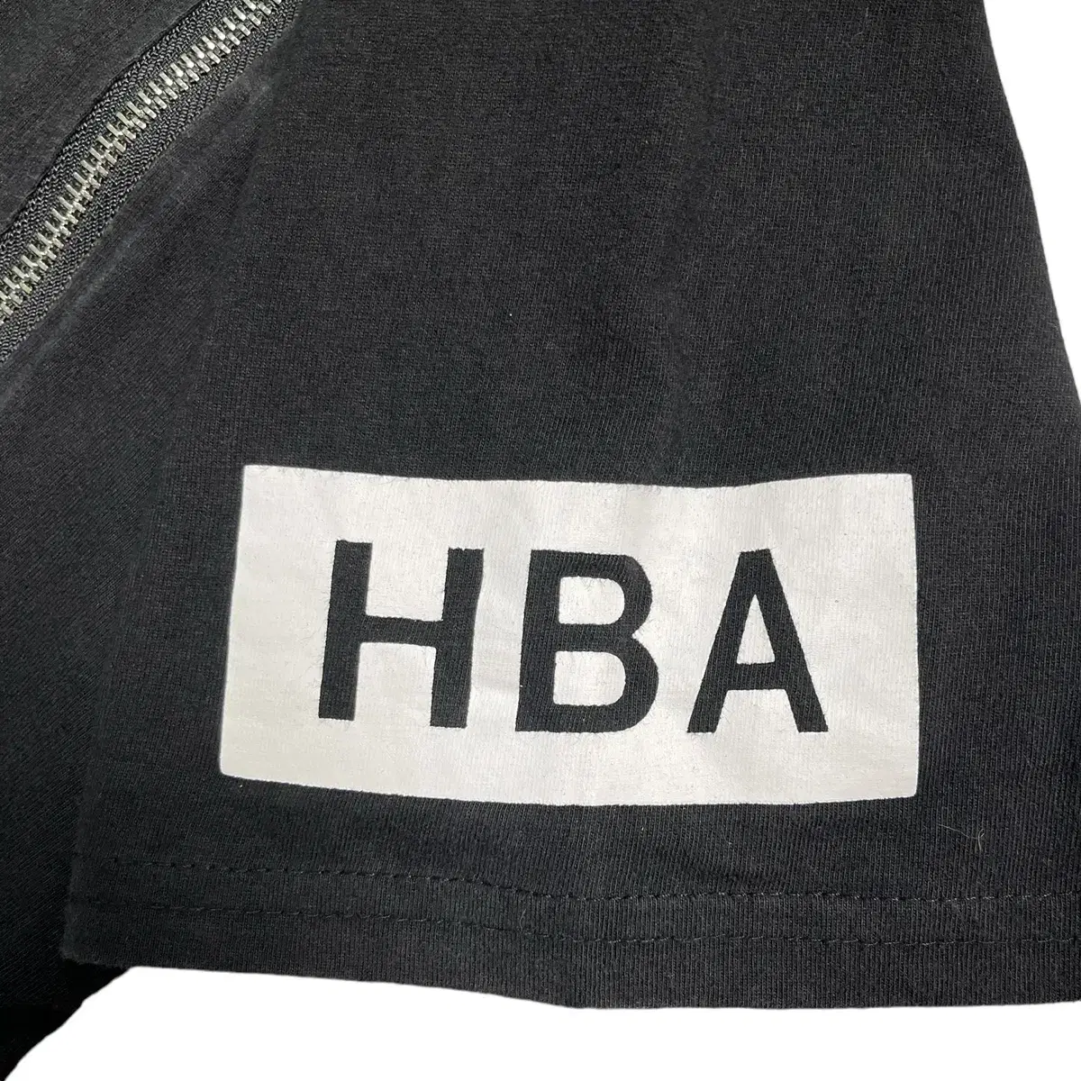 HBA 후드바이에어 지퍼 반팔 티셔츠