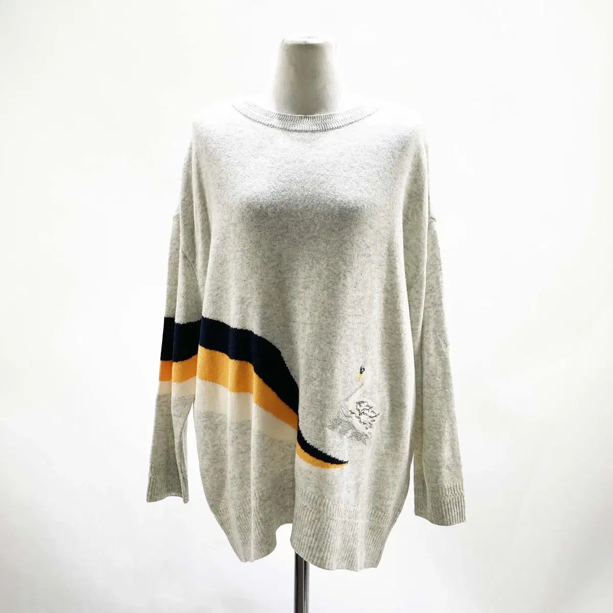 Benetton Colorblocked Knit Tee Cashmere FREE jinsense