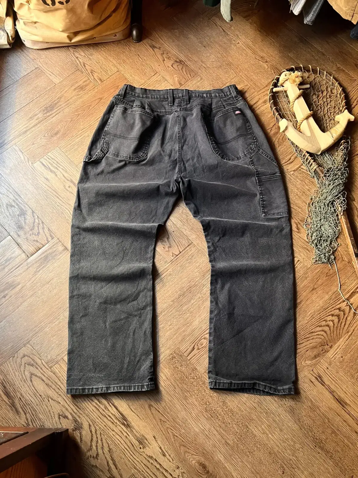 [36]Dickies Carpenter Black Blue Work Denim Pants