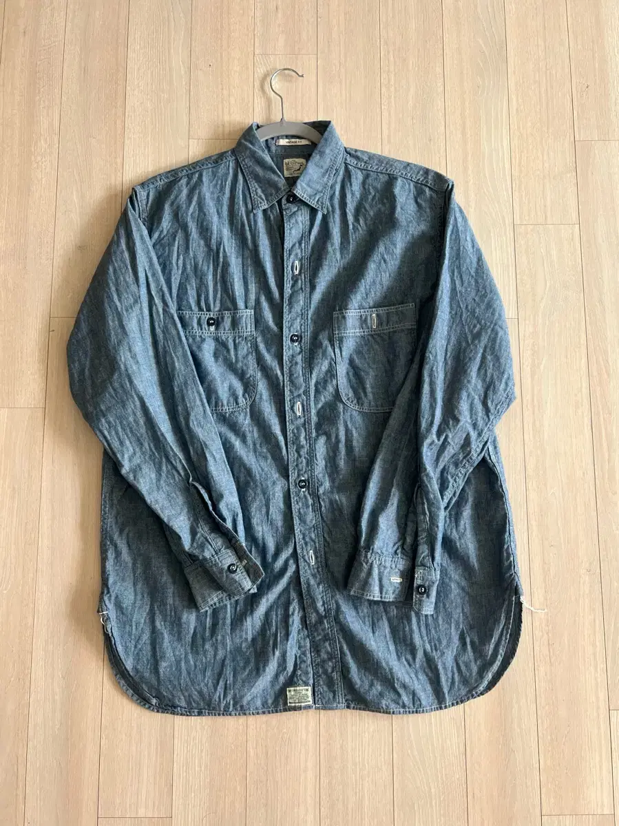 [2] Oerslow Vintage Fit Chambray Shirt