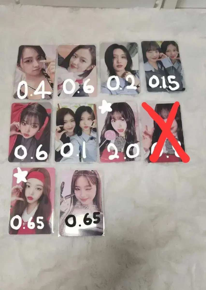 [ive photocards for sale].gaeul.eugene.wonyoung.unit.for.sale!